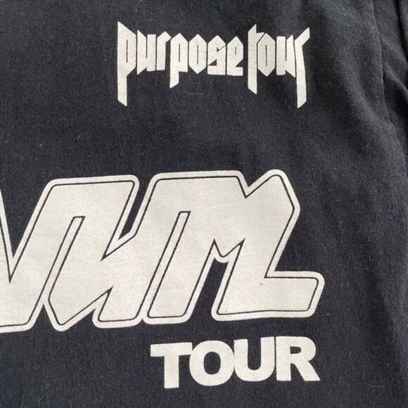 Justin Bieber Purpose Stadium Tour 2 Side LS Concert T-Shirt S - Picture 7 of 7